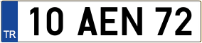 Trailer License Plate